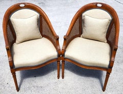 Vintage French Regency Chairs Pair