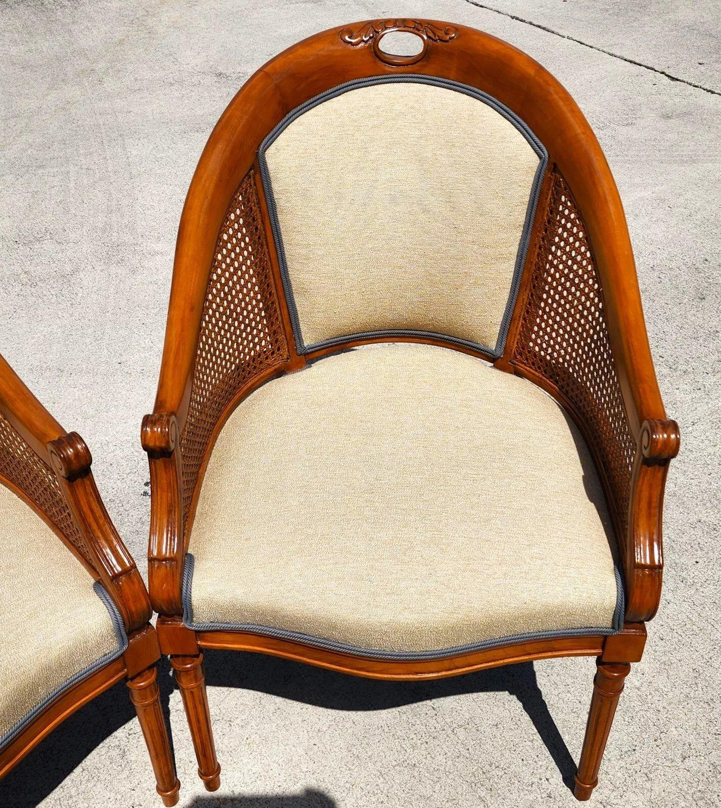 Mid-20th Century Vintage French Regency Chairs Pair For Sale