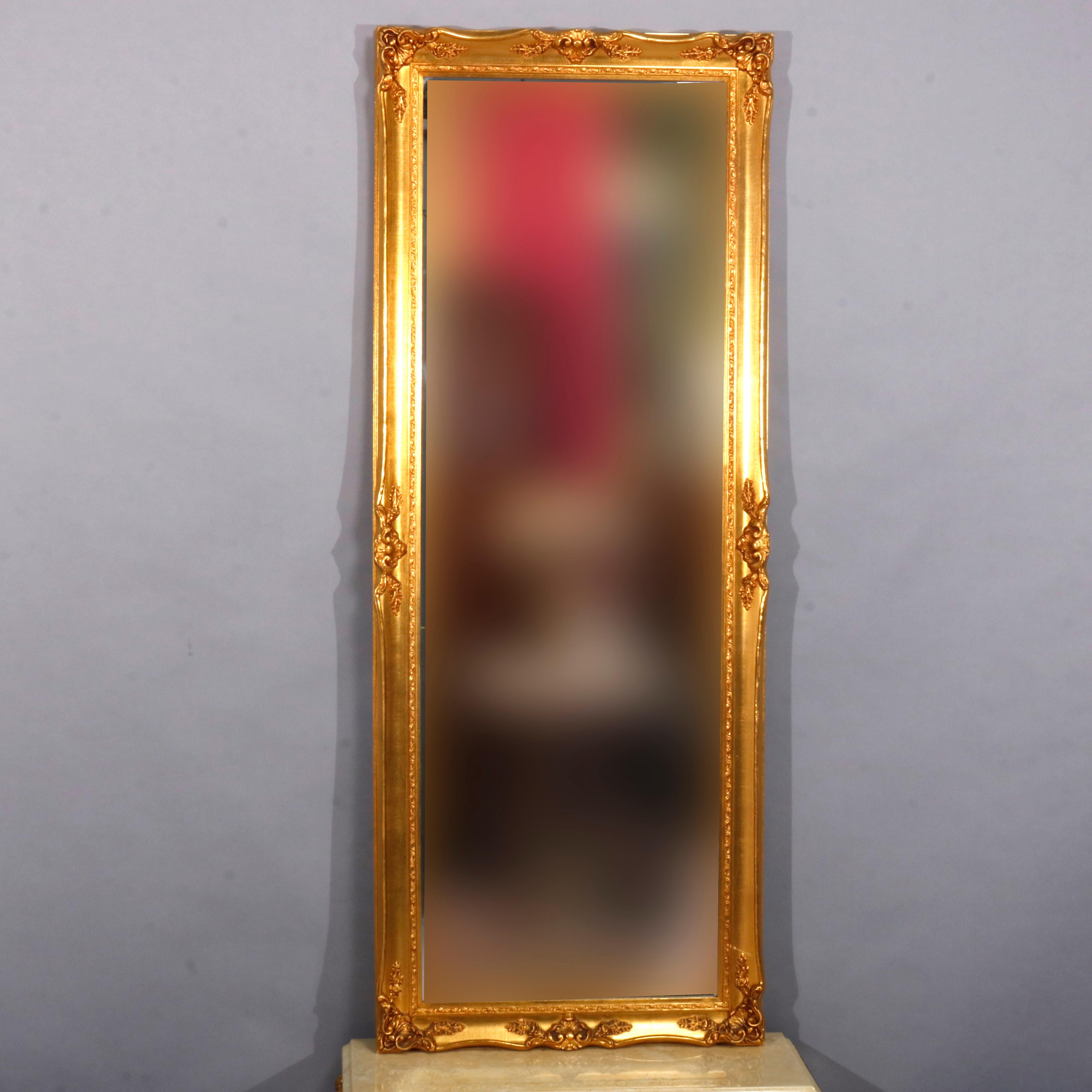 Vintage French Renaissance Revival Style Giltwood Pier Mirror by Olson