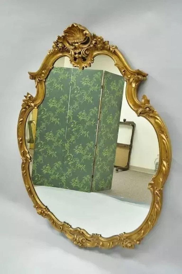Vintage French Rococo Louis XV Style Shell Carved 65