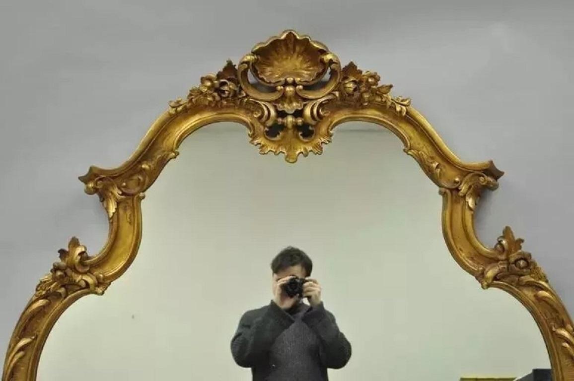 Inconnu Vintage French Rococo Louis XV Style Shell Carved 65