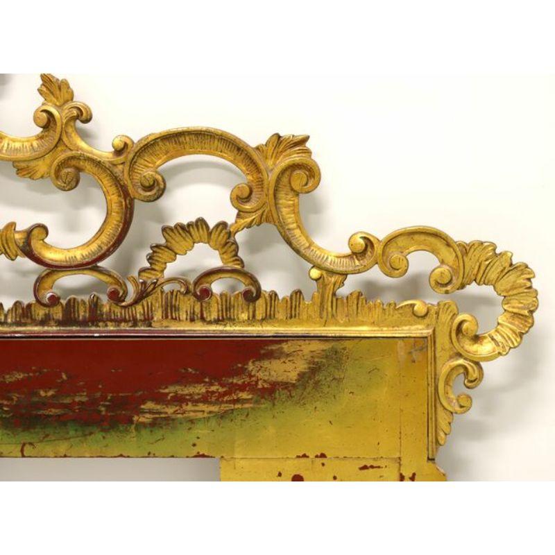 French Rococo Style Gold Painted Metal King Headboard In Good Condition In Charlotte, NC