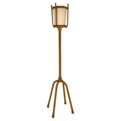 Vintage French Rope Floor Lamp