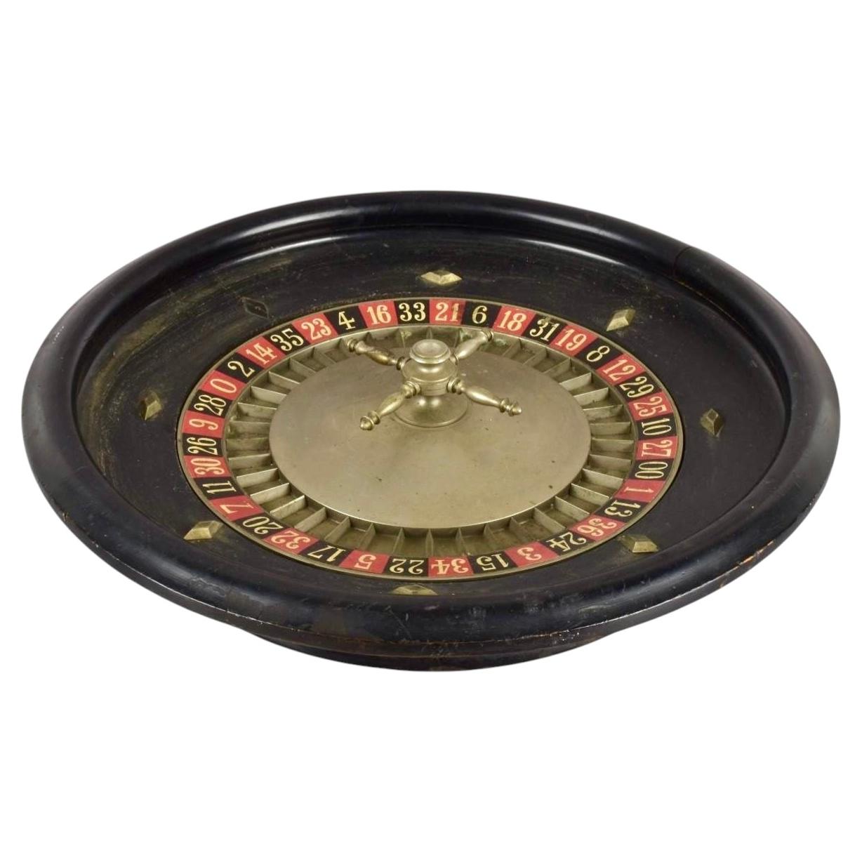 Vintage French Roulette Wheel