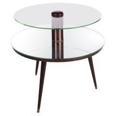 Vintage French Round Coffee Table Made in 1960s Vintage French Round Coffee Table Made in 1960s