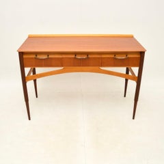 Vintage Französisch Satin Wood Desk / Konsolentisch