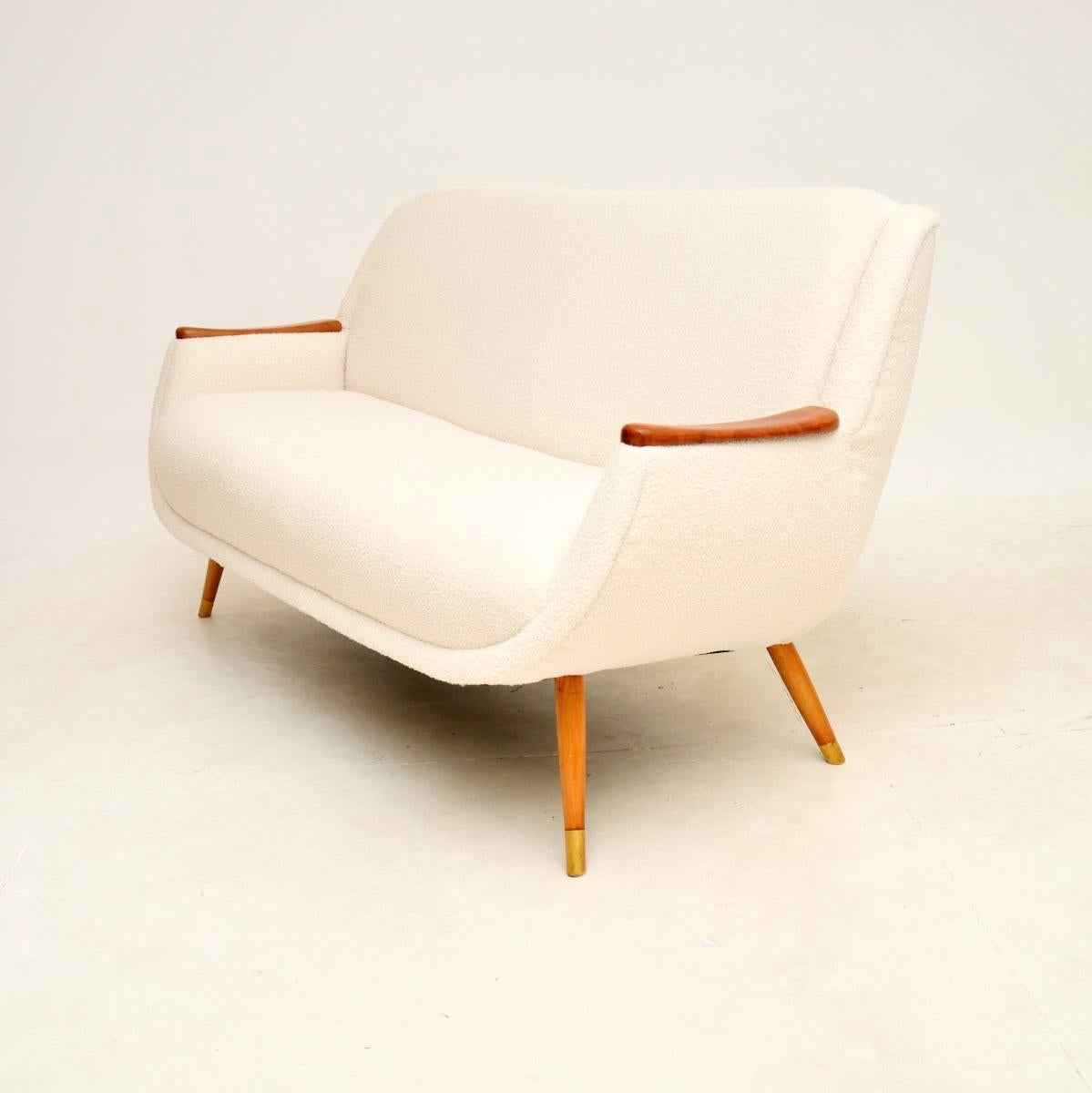 Mid-Century Modern Vintage French Satinwood Sofa