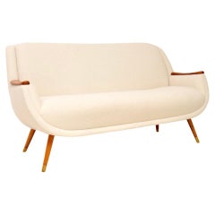 Divano francese vintage in legno satinato