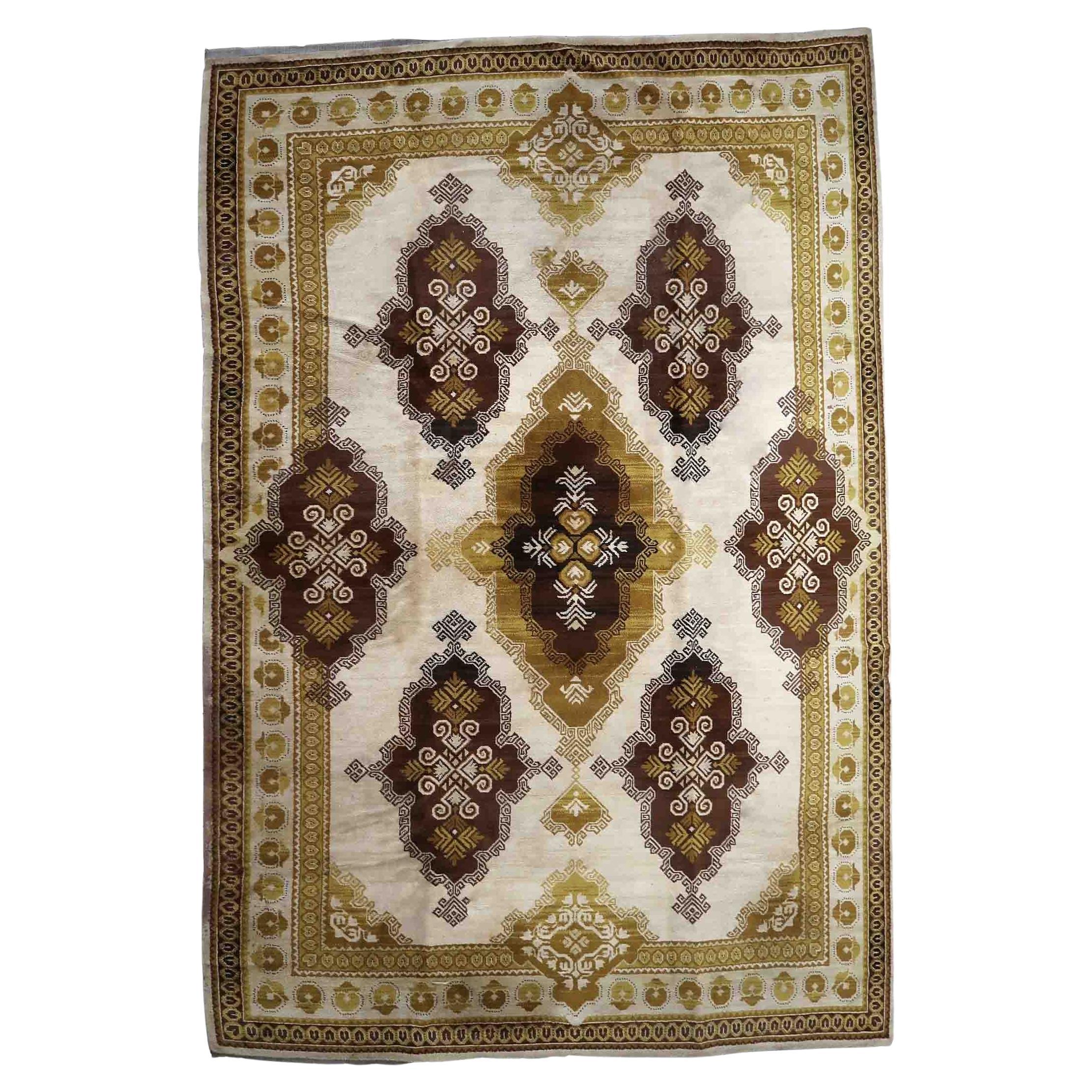 Vintage French Savonnerie Rug, 1950s, 1C1014