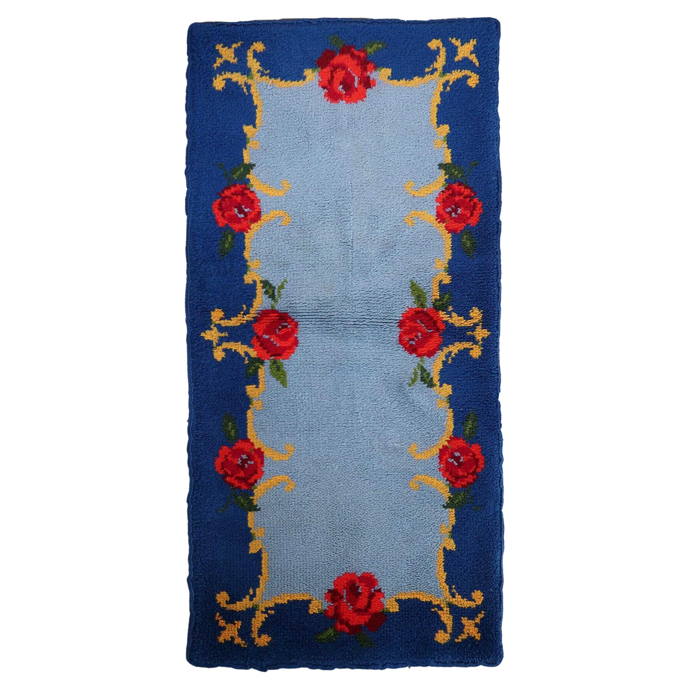 Vintage French Savonnerie Rug, 1960s, 1C816