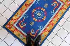 Vintage French Savonnerie Rug, 1960s, 1C840