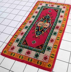 Vintage French Savonnerie Rug, 1960s, 1C847