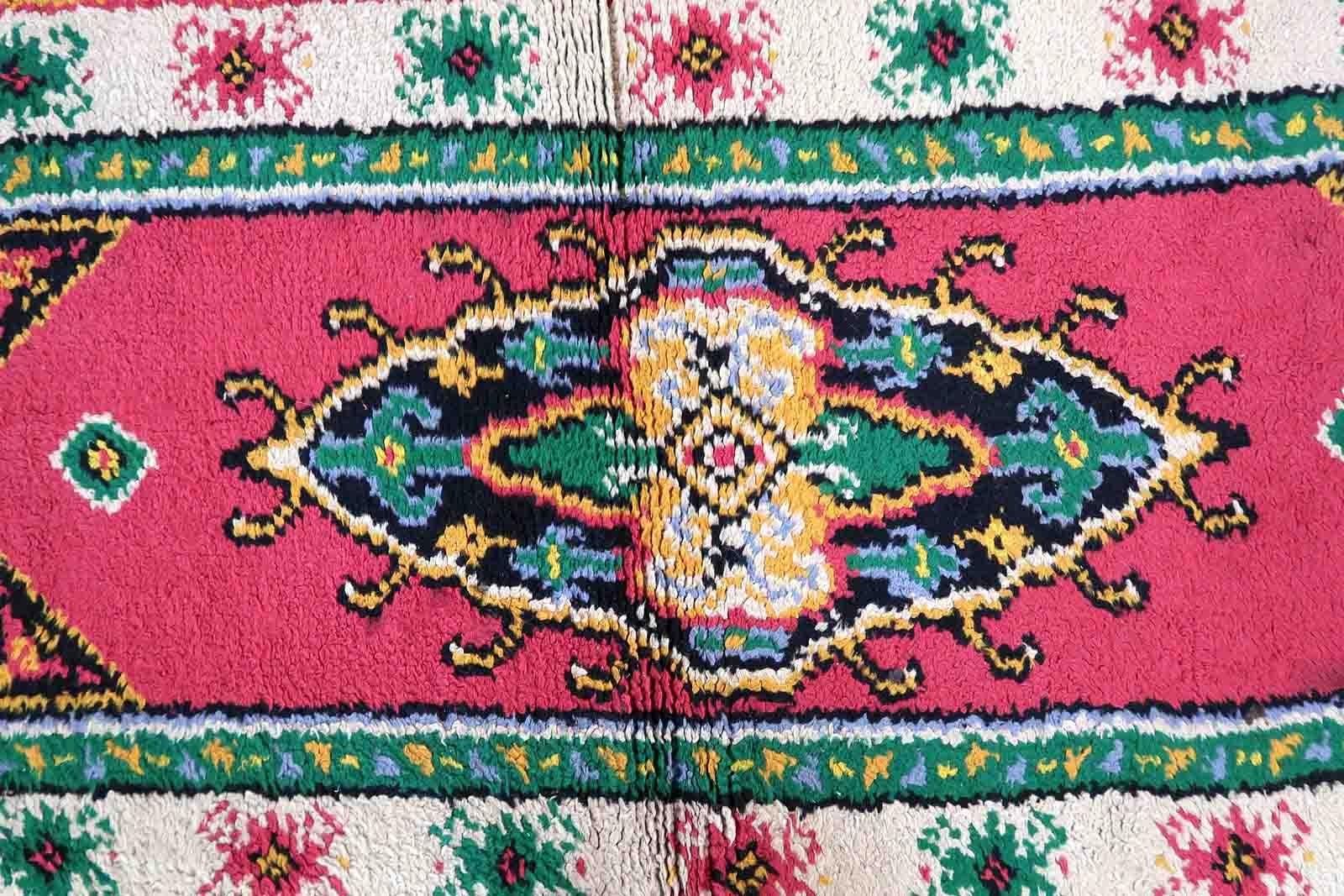 Vintage French Savonnerie Rug, 1960s, 1C847 For Sale 1