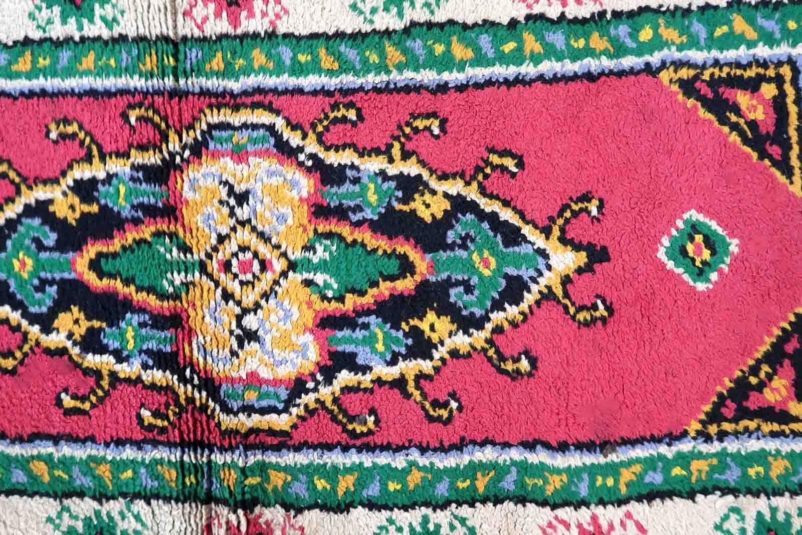 Vintage French Savonnerie Rug, 1960s, 1C847 For Sale 3