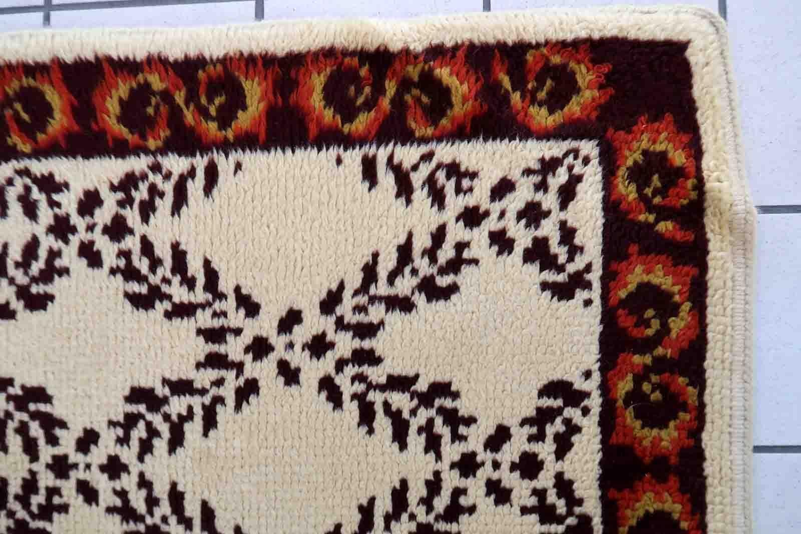 Französischer Savonnerie-Teppich, 1960er Jahre, 1C886 im Angebot 4