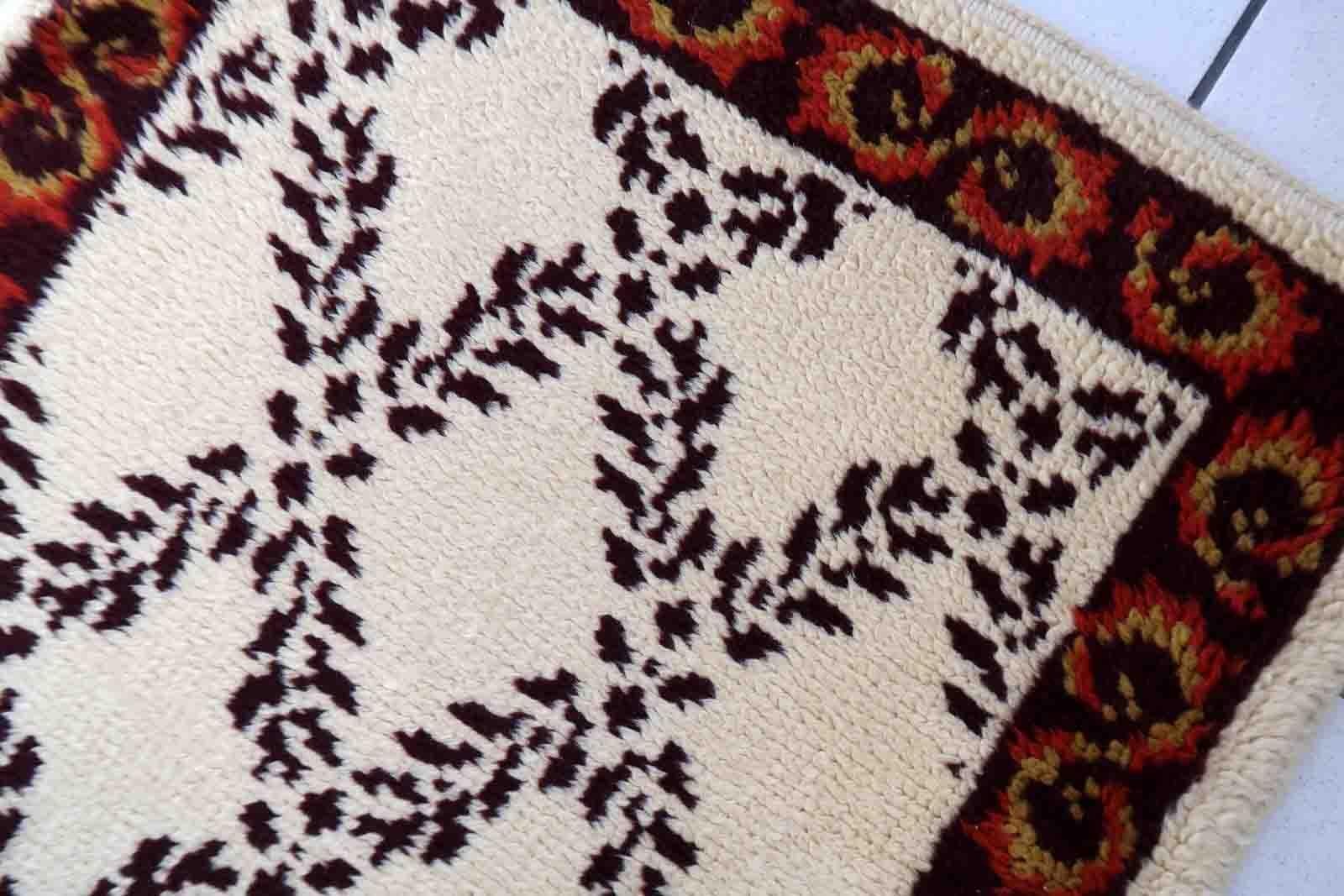 Französischer Savonnerie-Teppich, 1960er Jahre, 1C886 im Angebot 3
