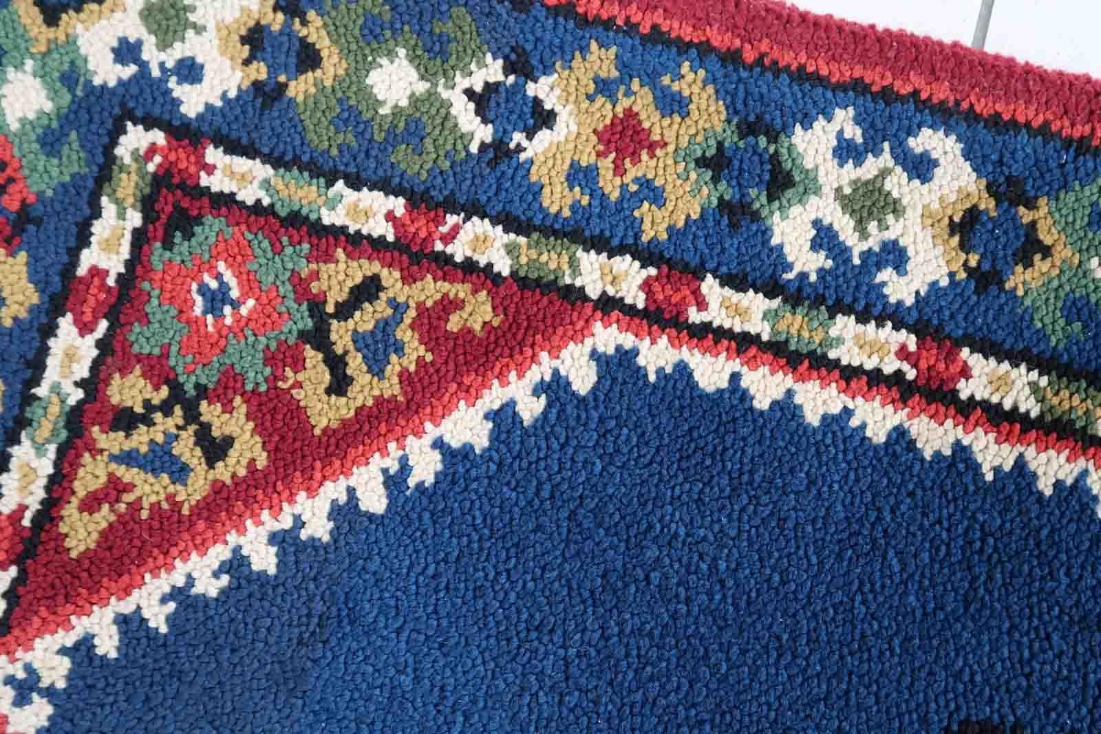 20th Century Vintage French Savonnerie Rug, 1960s, 1C890 For Sale