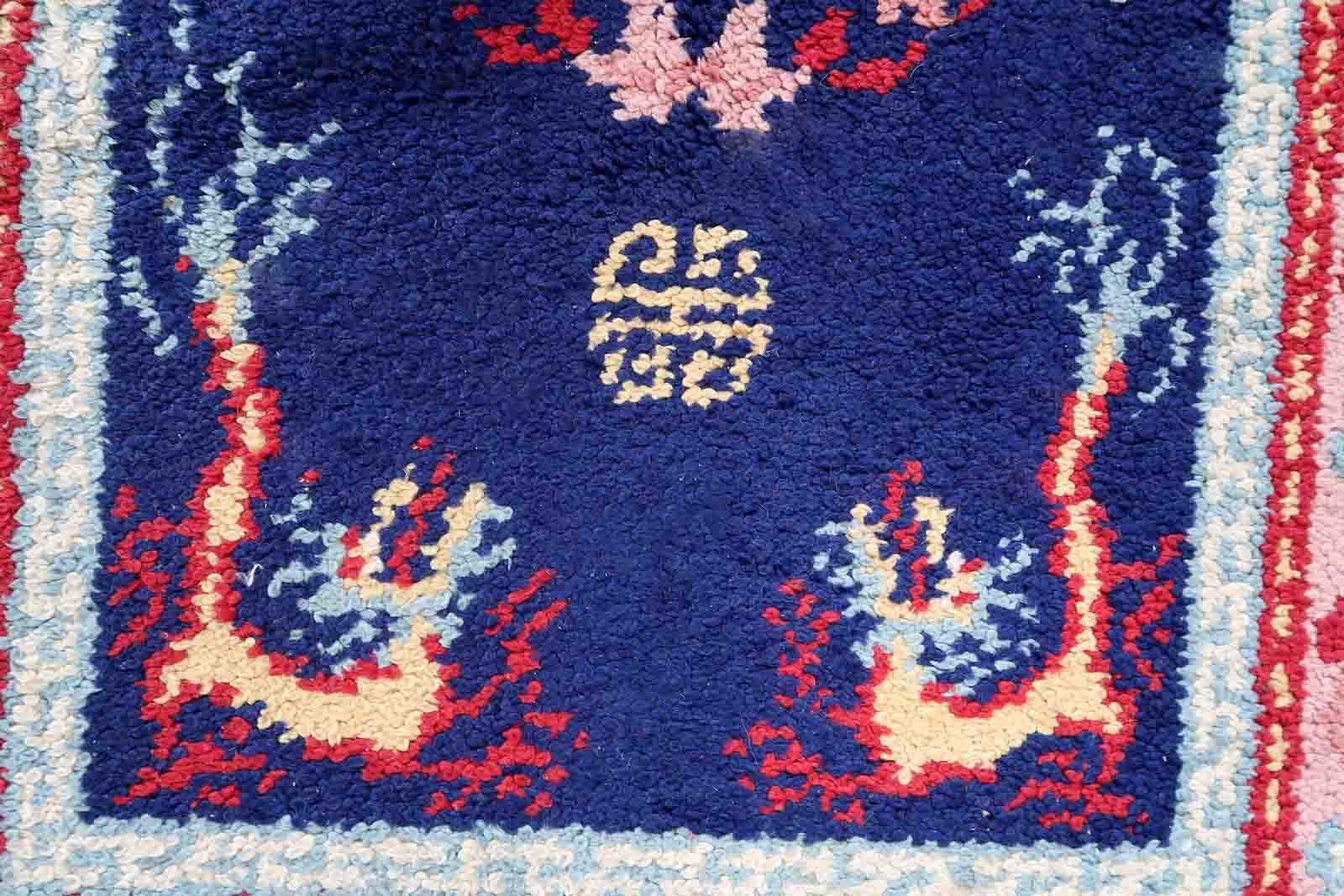 Vintage French Savonnerie Rug, 1960s, 1C964 For Sale 2