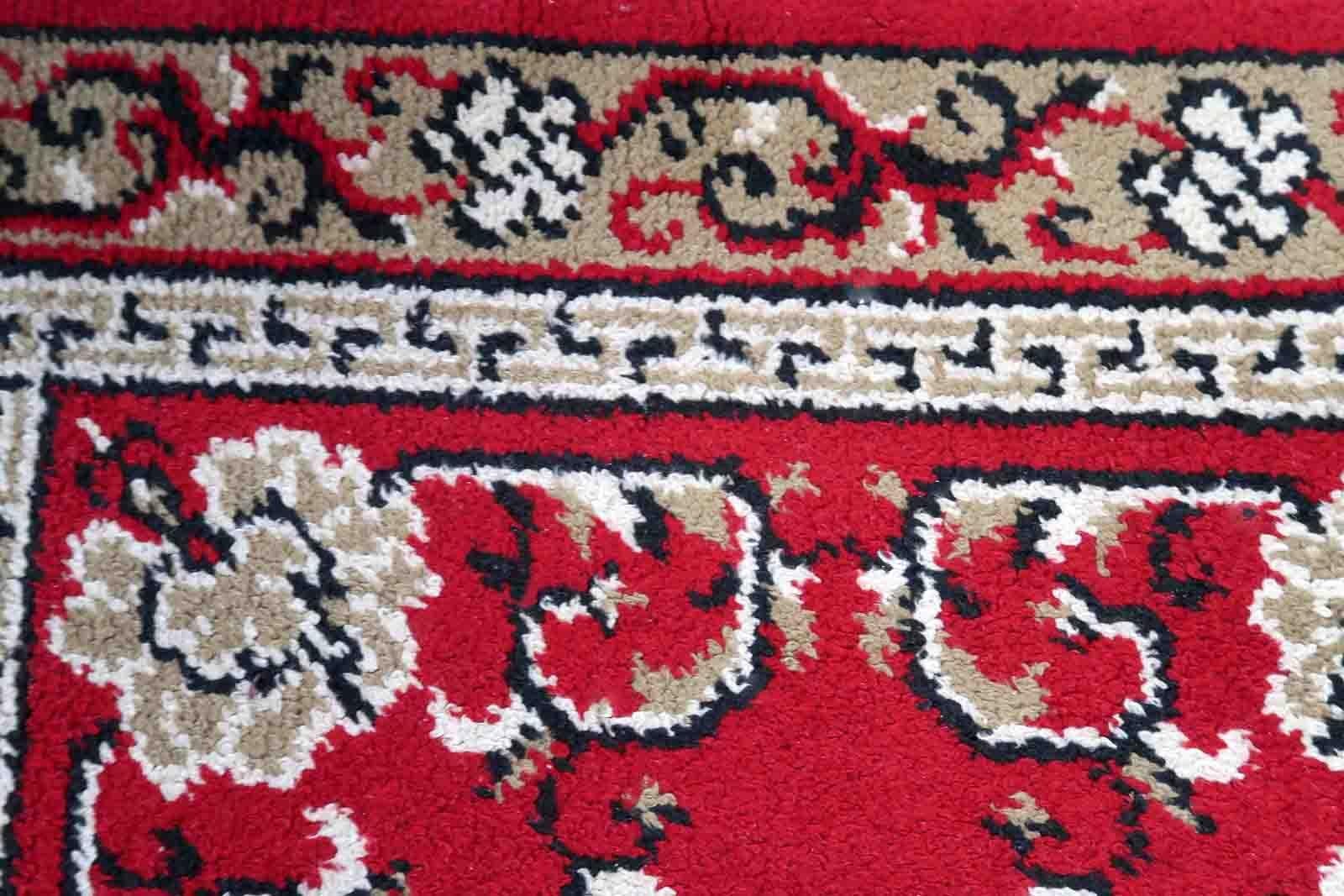 Woven Vintage French Savonnerie Rug, 1970s, 1C1038 For Sale