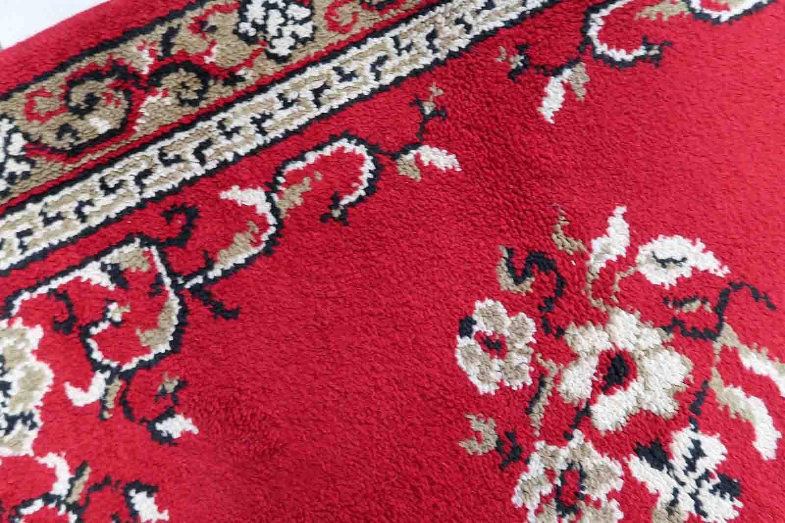 20th Century Vintage French Savonnerie Rug, 1970s, 1C1038 For Sale