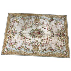 Vintage French Savonnerie Style Rug