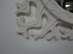 Vintage French Serge Roche Inspired Plaster Mirror