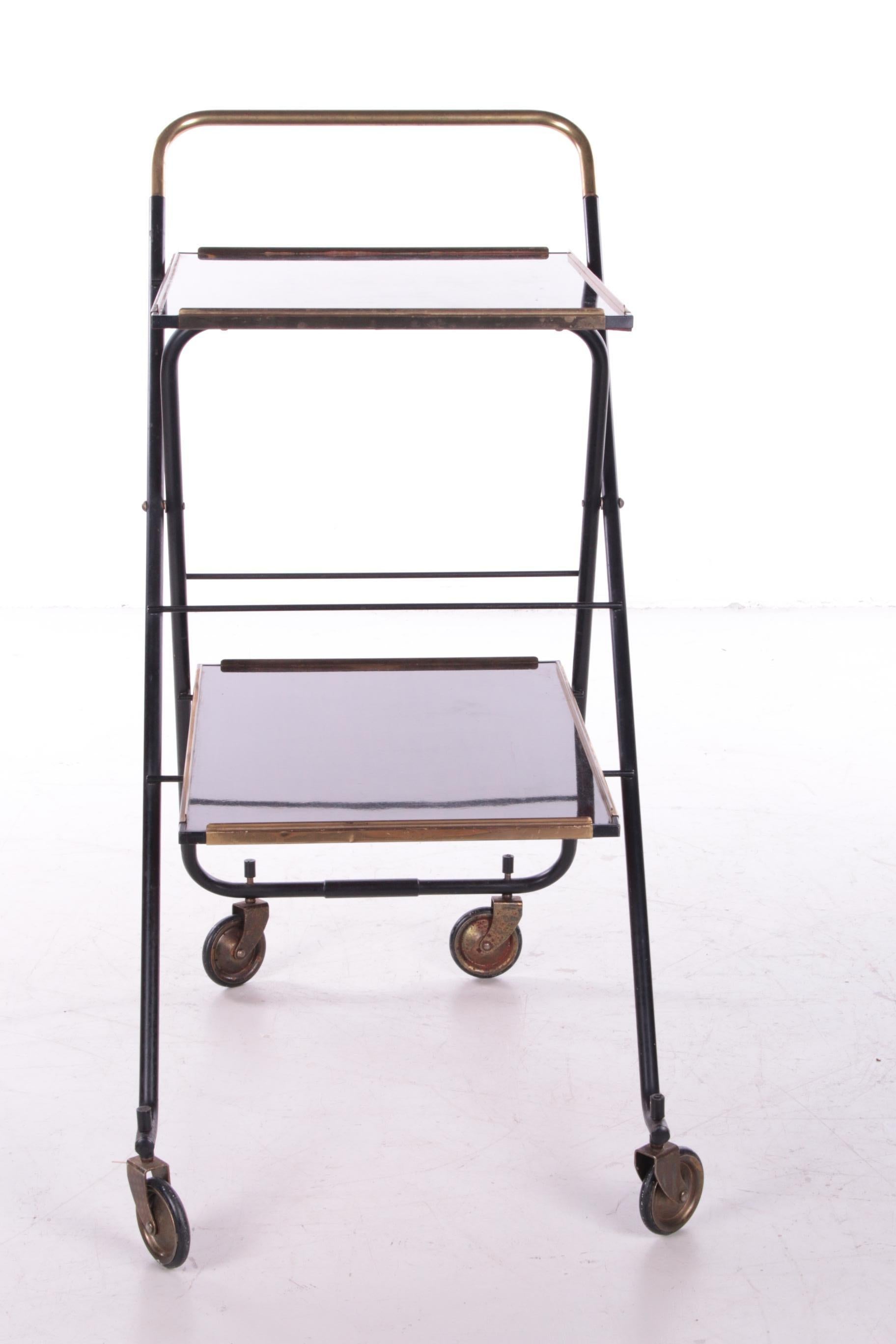 Vintage French Serving Trolley or Drinks Trolley, 1960s For Sale 5