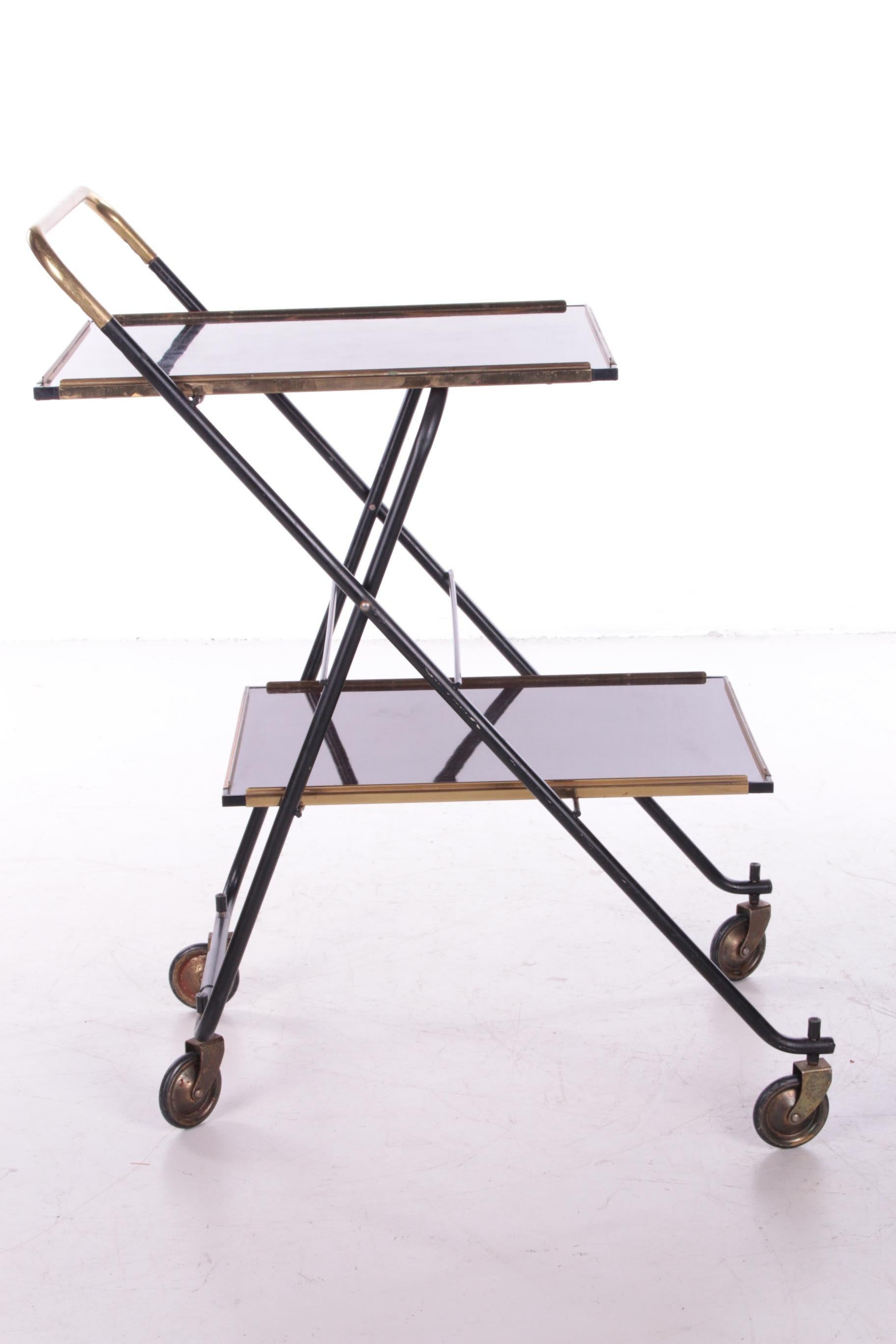 Vintage French Serving Trolley or Drinks Trolley, 1960s For Sale 6