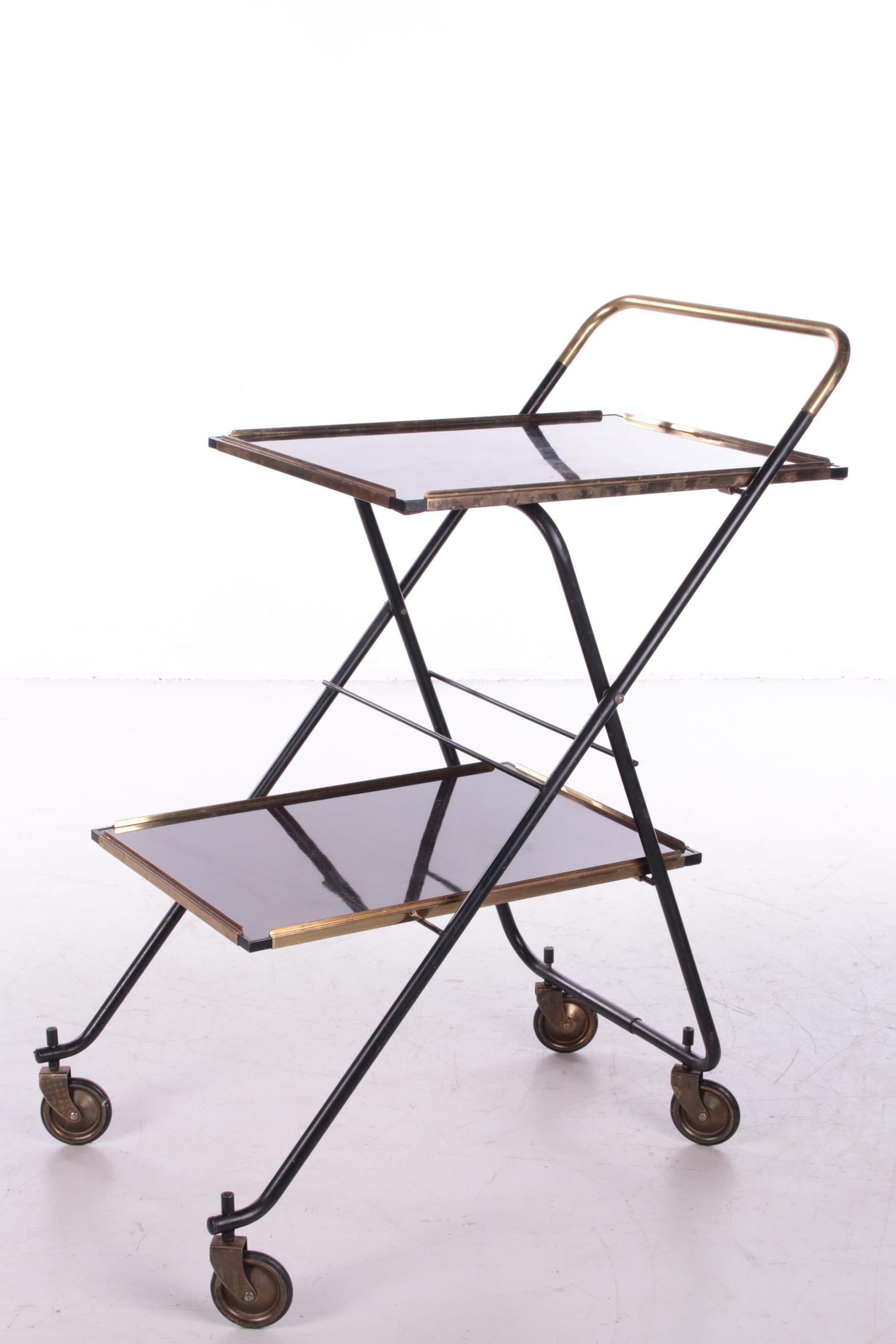 Vintage French Serving Trolley or Drinks Trolley, 1960s For Sale 11