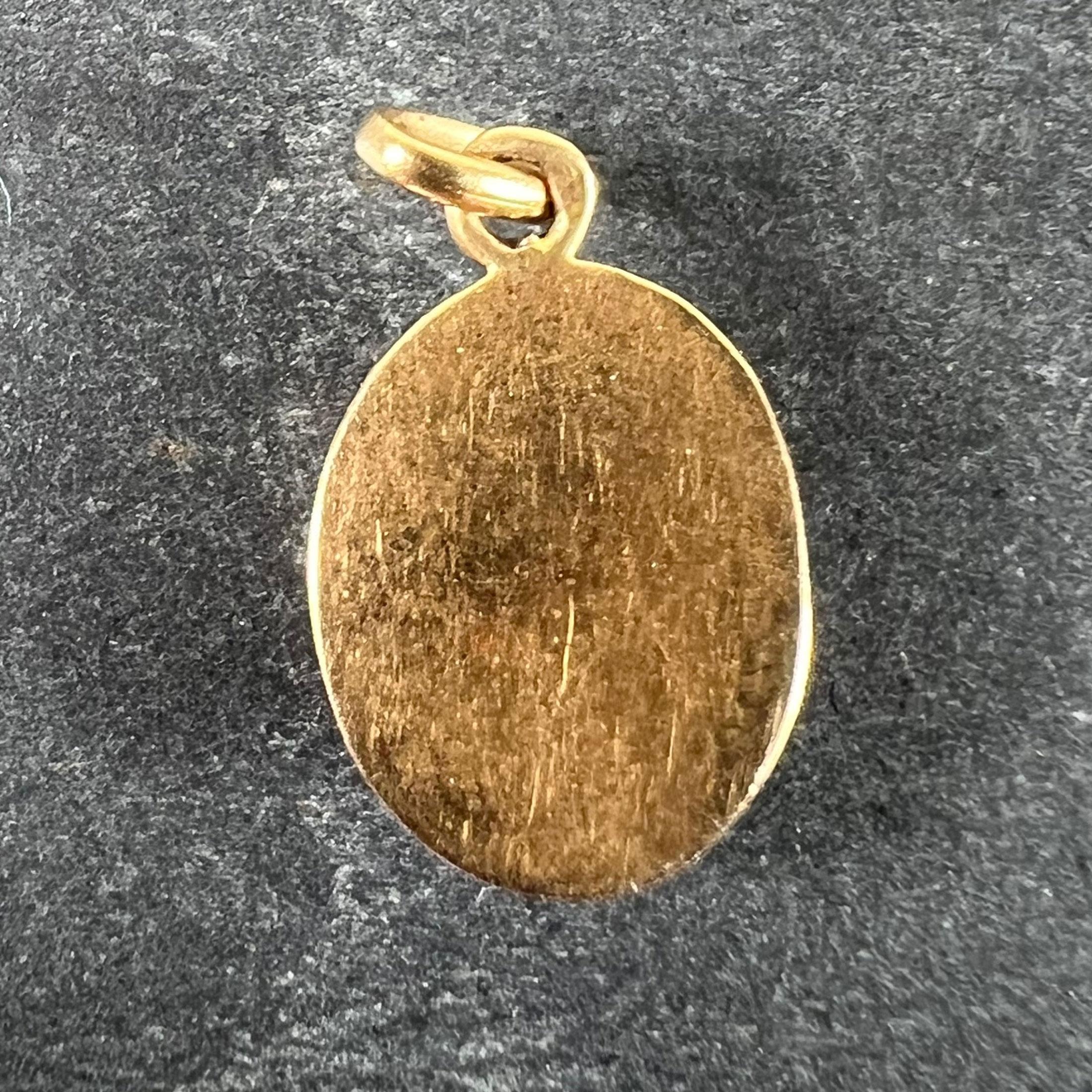Colgante amuleto de la suerte vintage francés mariquita de siete puntos en oro amarillo de 18 quilates en Bueno estado para la venta en London, GB