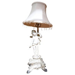 Antique French Shabby Chic and Fabulous Cherub Lamp