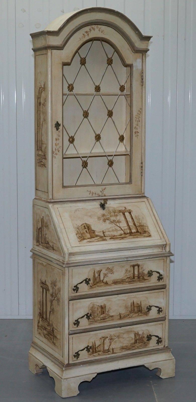 We are delighted to offer for sale this lovely hand-painted French country style bureau bookcase cabinet

A very well made and good looking piece, the finish is nicely distressed so it has the look and feel of a much old bookcase

We have deep