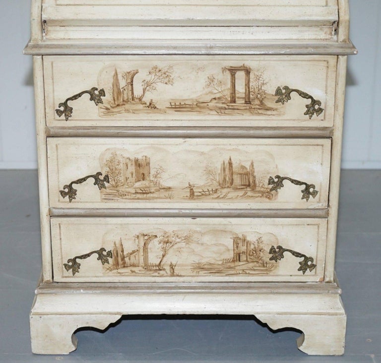 Vintage French Shabby Chic Style Hand-Painted Bureau ...