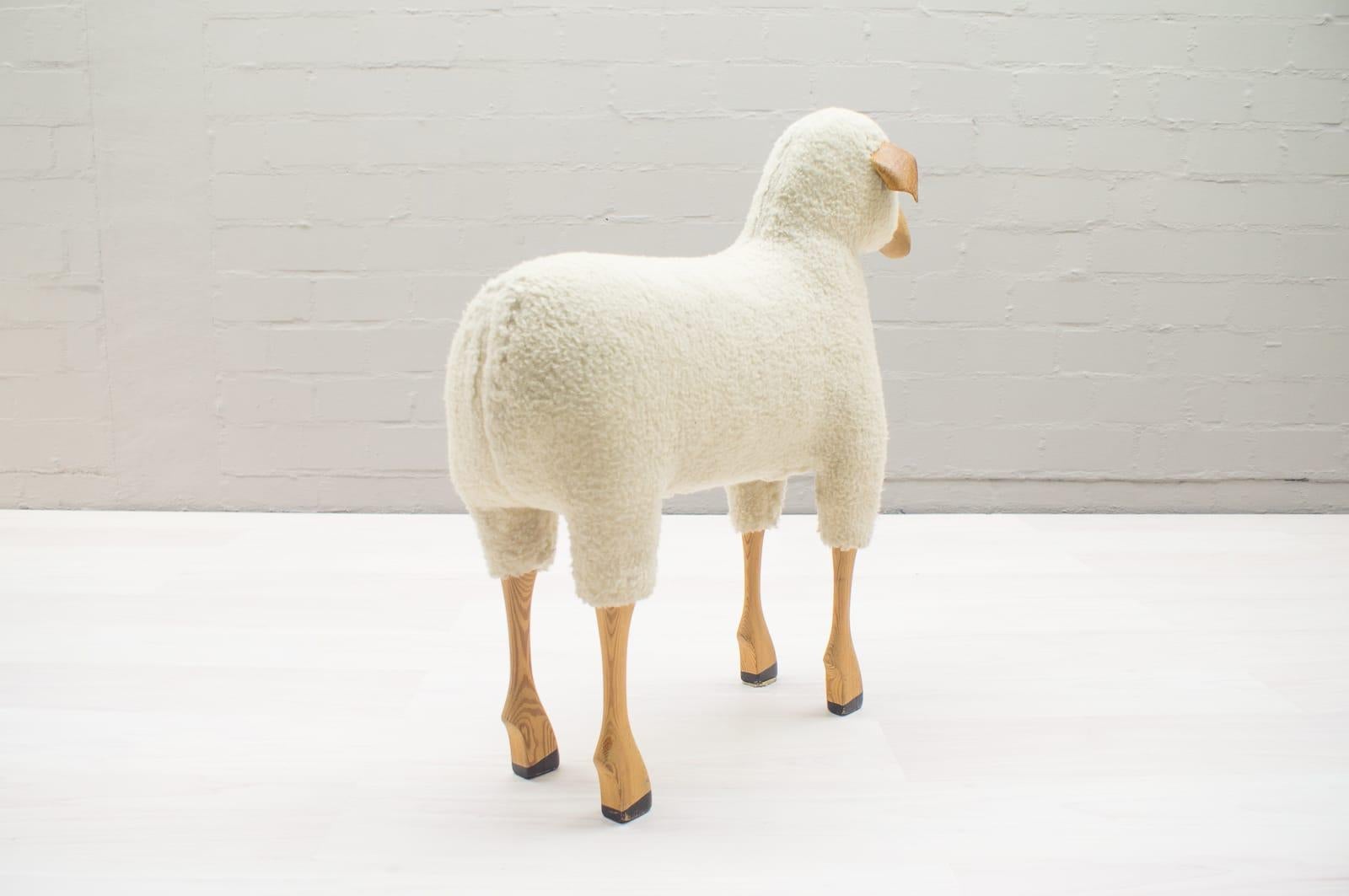 sheep footstool