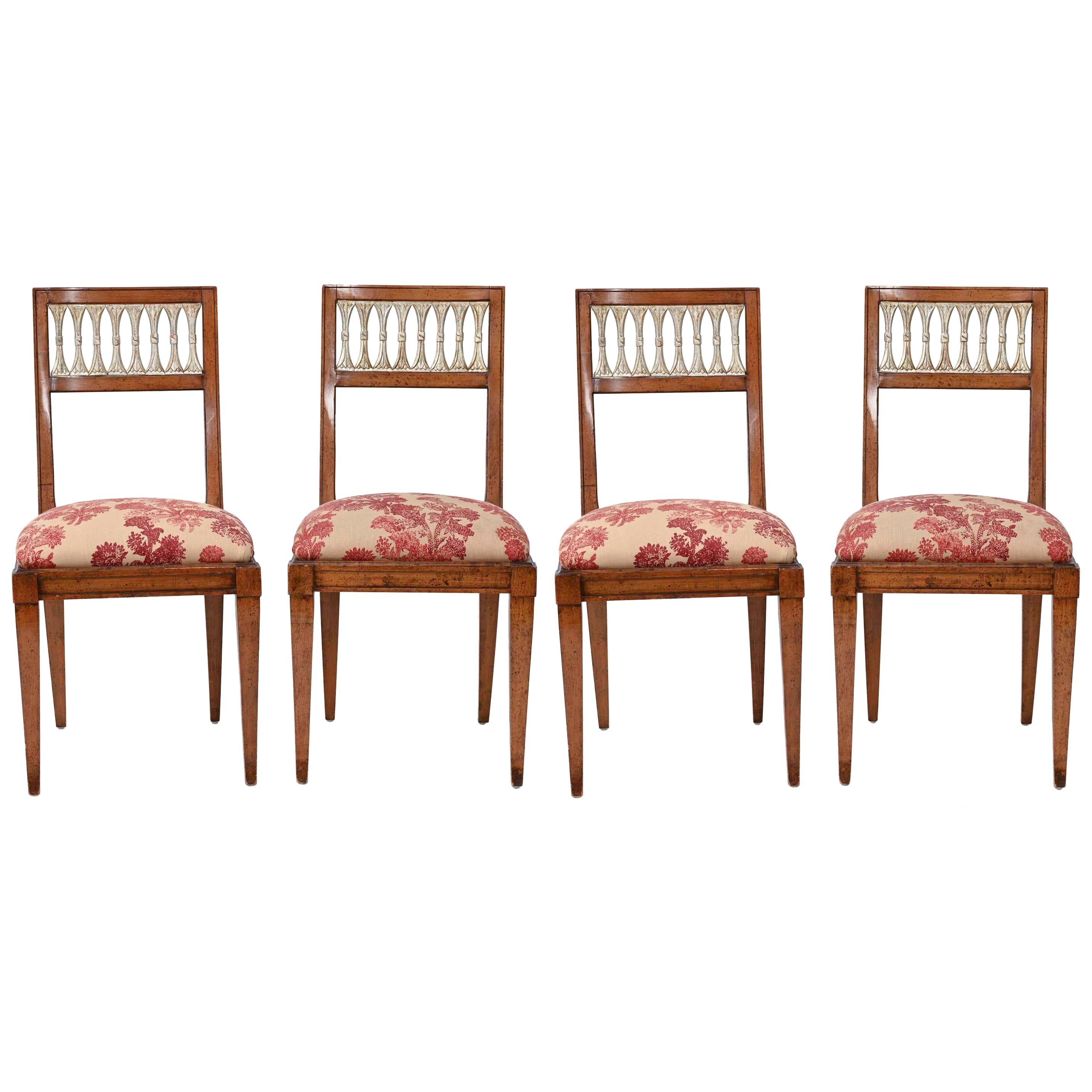 Dining Side Chairs, Set 4 For Sale