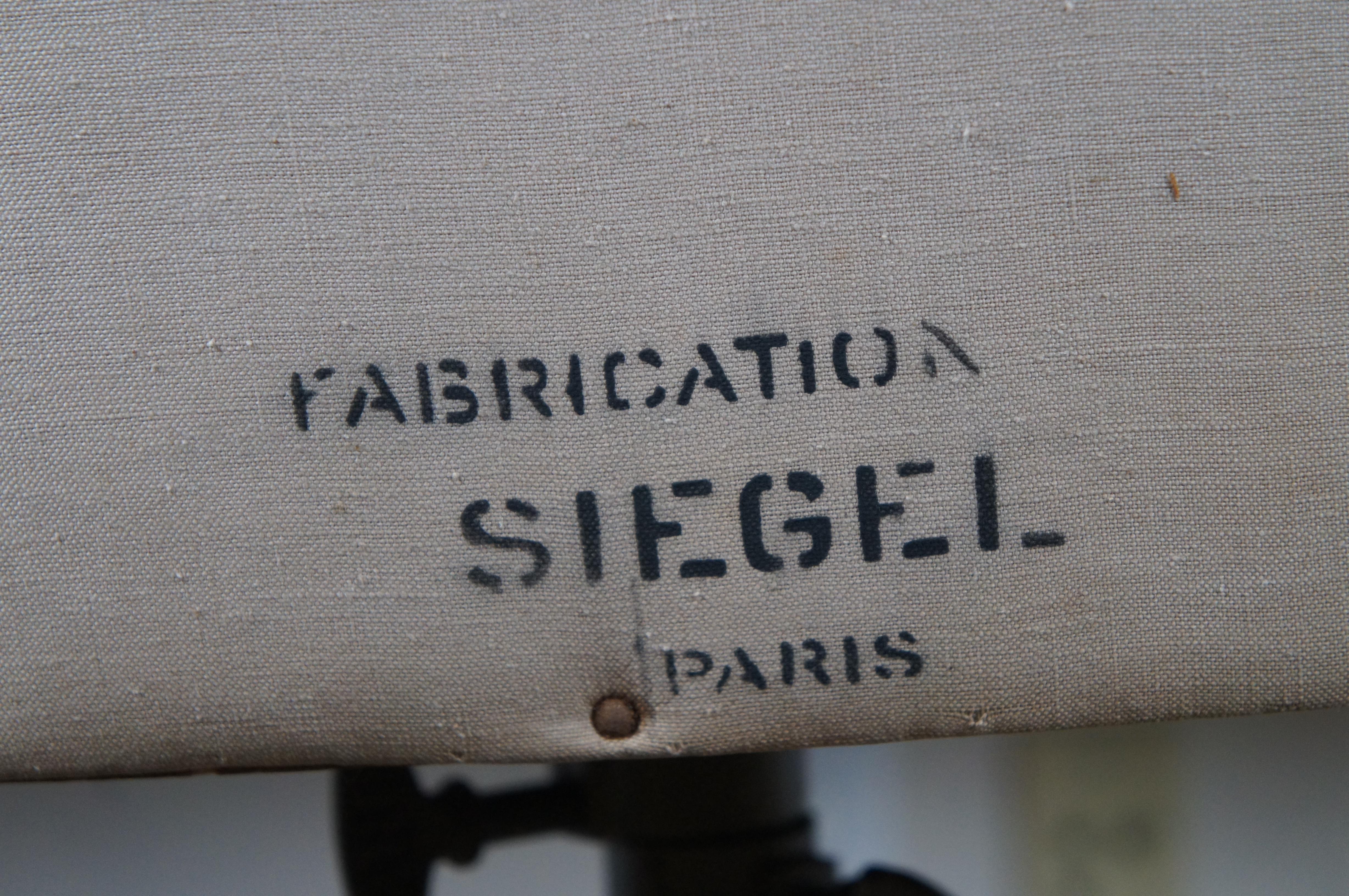 Linen Vintage French Siegel Stockman Paris 46 Dress Form Mannequin Sewing Model