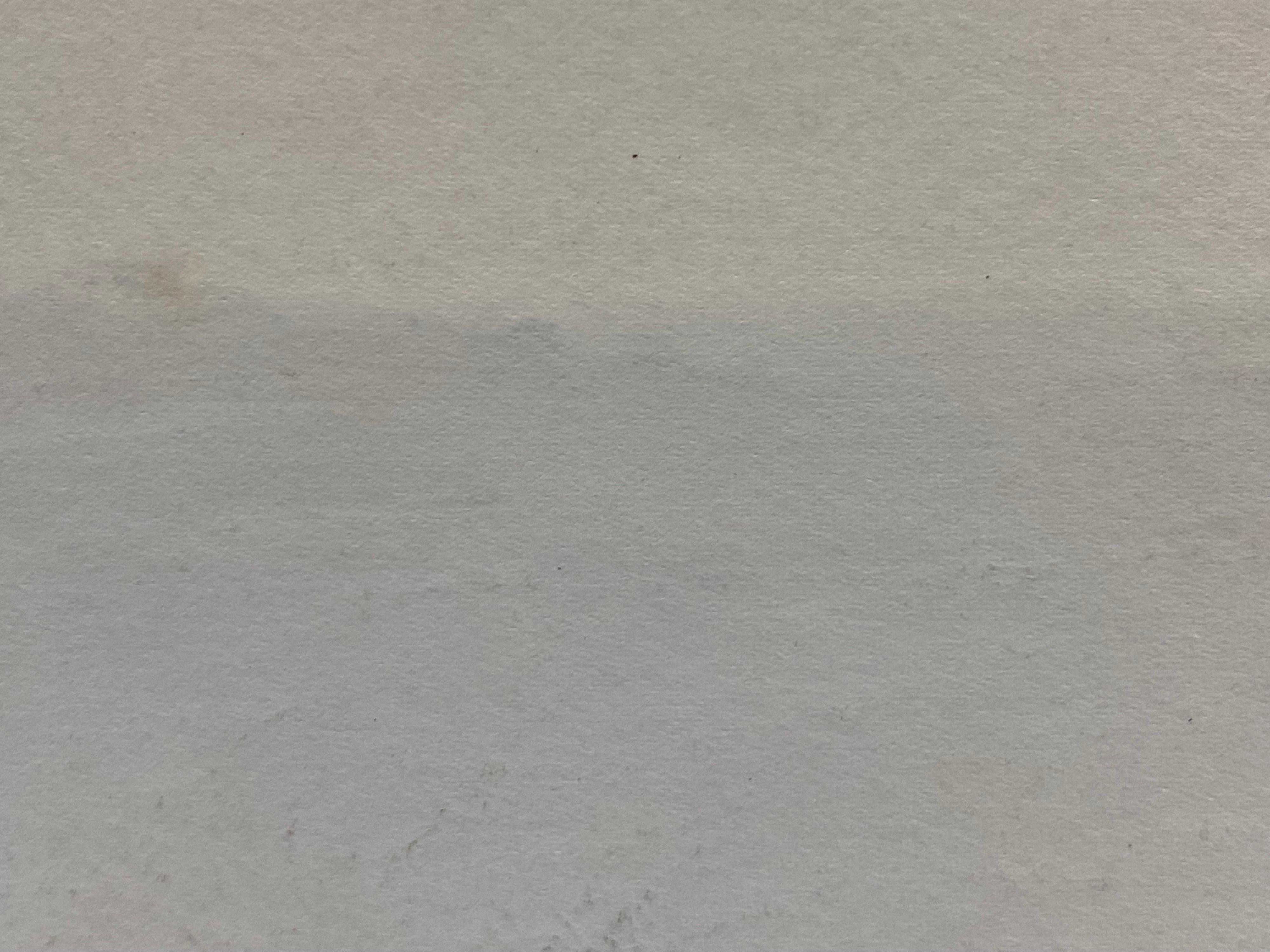 Vintage Dibujo francés impresionista a lápiz firmado Paisaje marino de la costa de Bretaña Otro en venta