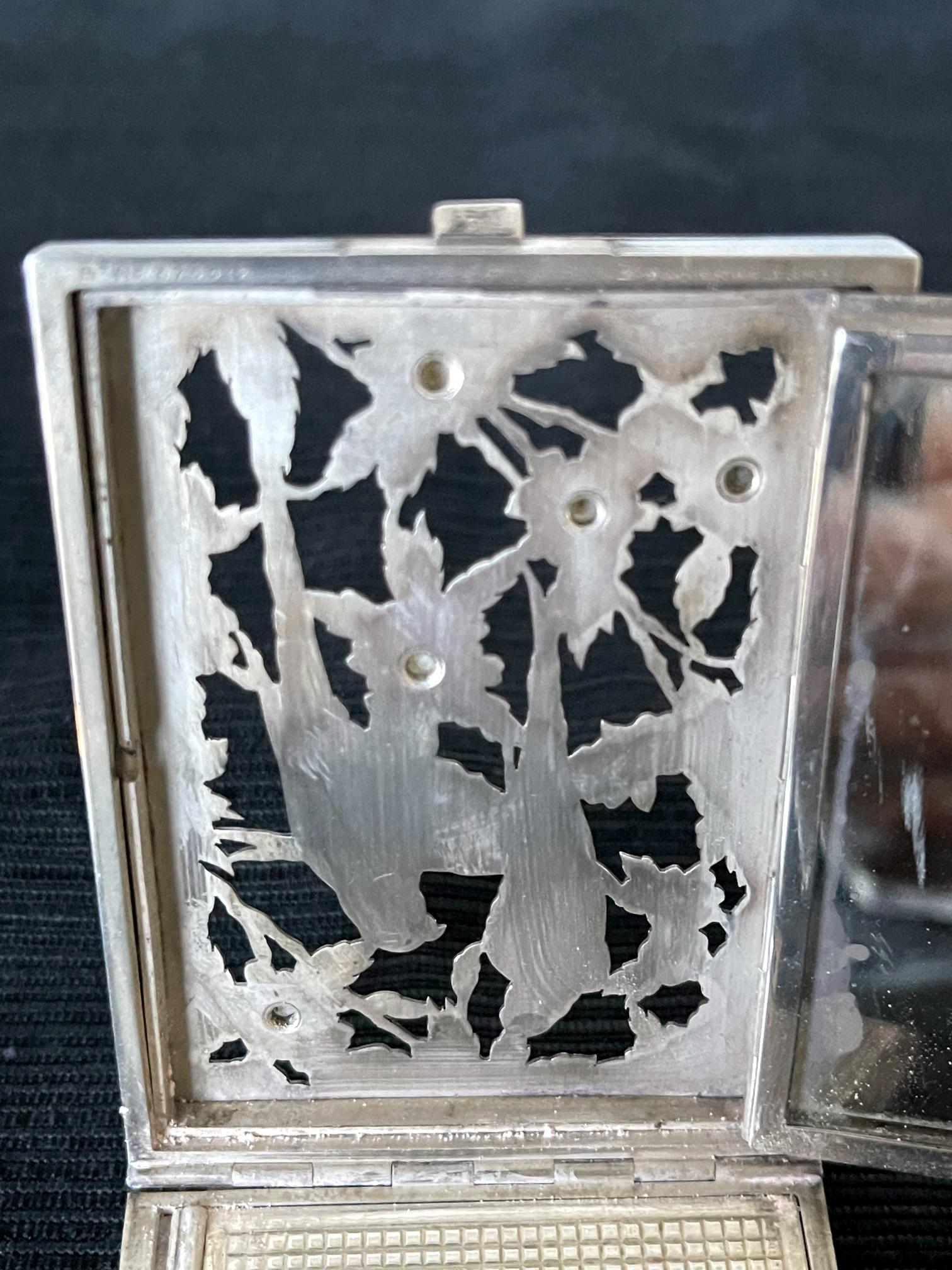 Vintage French Silver Compact Case by Boucheron, Paris 1
