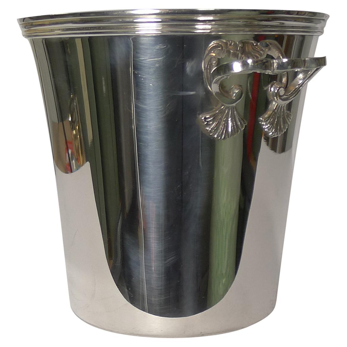Vintage French Silver Plated Champagne Bucket / Wine Cooler
