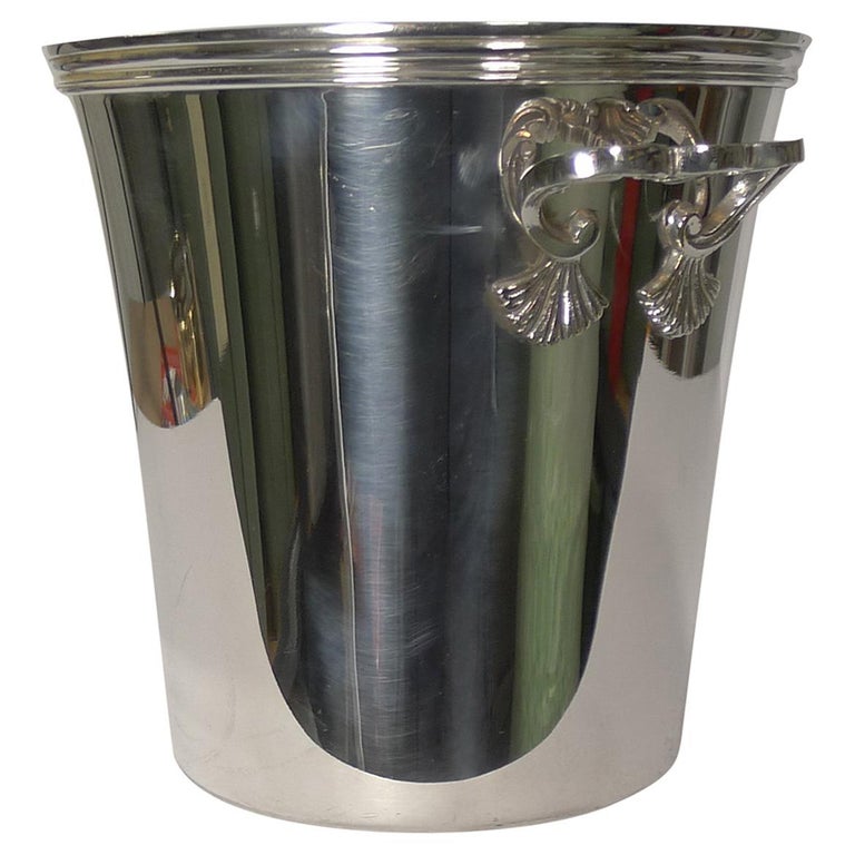 Vintage French Silver Plated Champagne Bucket / Wine Cooler at 1stDibs