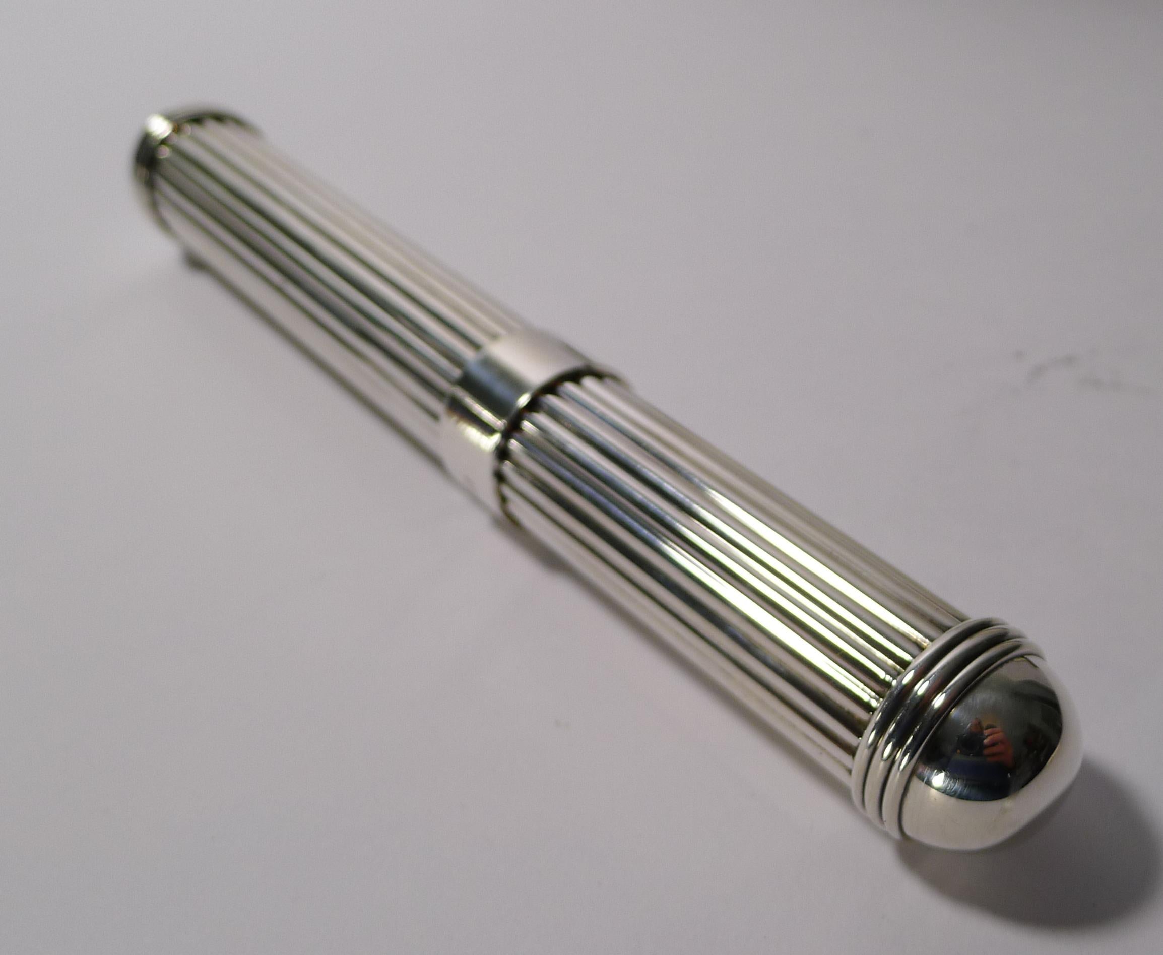 Late 20th Century Vintage French Silver Plated Cigar Case, Christofle, Paris