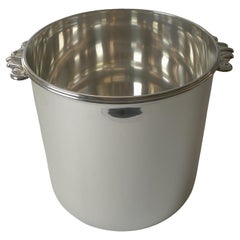 Secchiello per vino o champagne francese vintage placcato in argento, Puiforcat