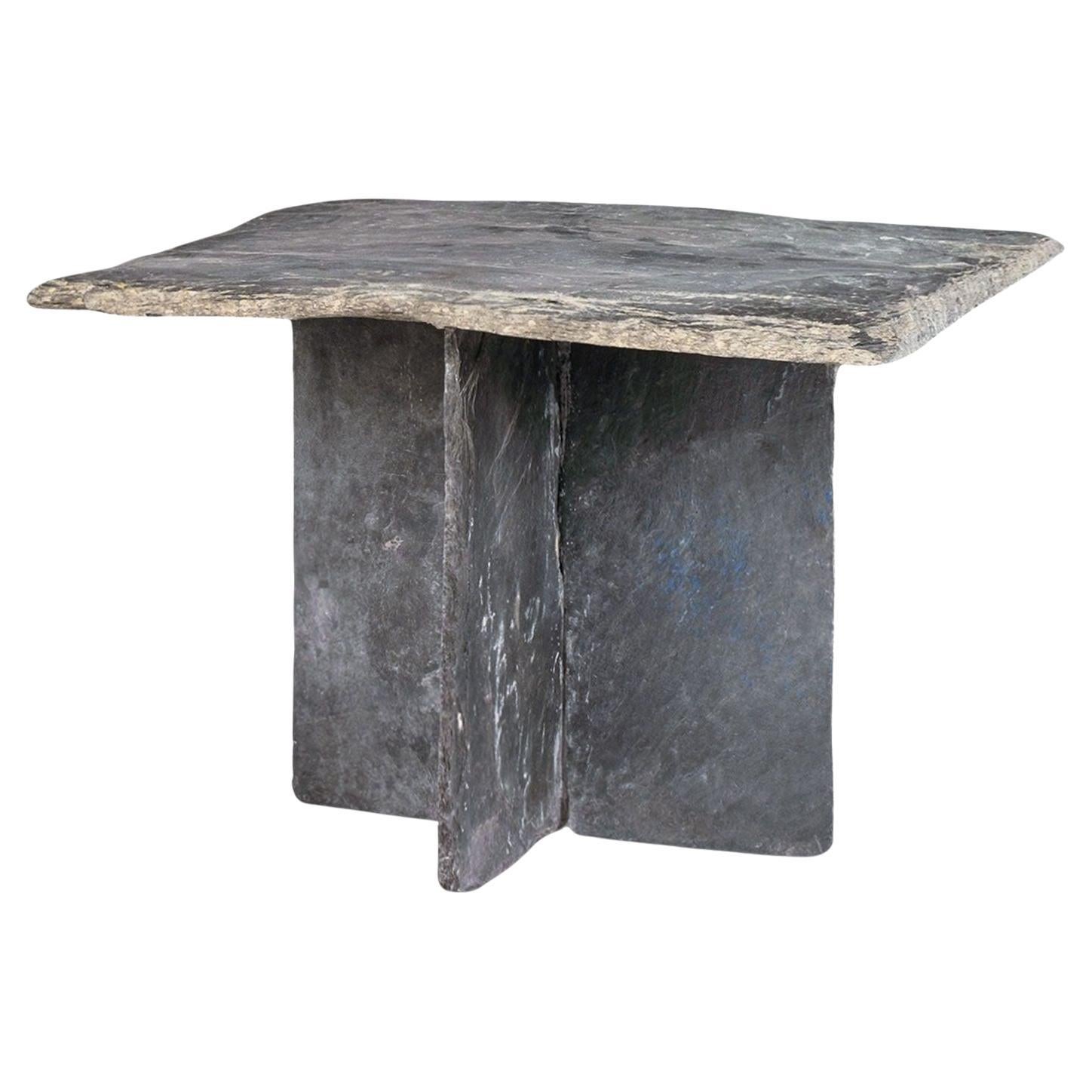 Vintage Französisch Schiefer Tisch im Angebot
