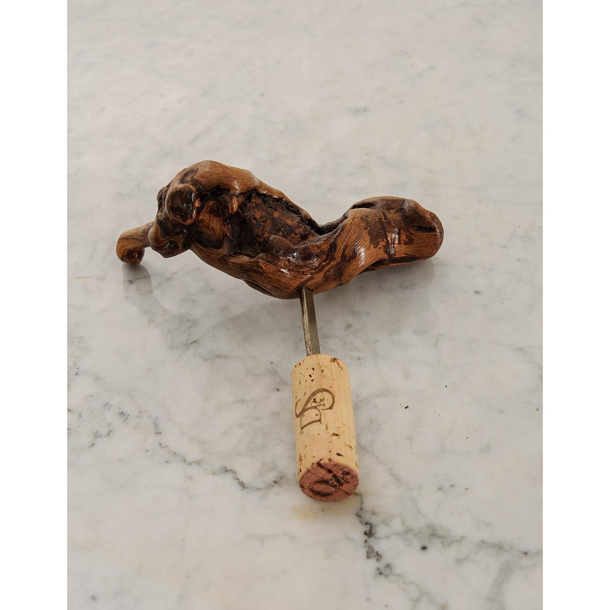 Add French charm to your bar or wine cellar with one or all of these grapevine corkscrews, handmade in the vineyards of France. It is one-of-a-kind and could not possibly be more appropriate. A spectacular twisted and knotted wood handled corkscrew,