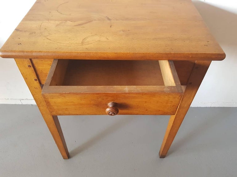 Vintage French Small Size Sofa Table with Drawer First Half of the 20th