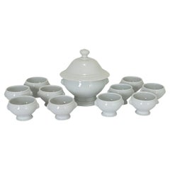 Zuppiera francese vintage con dieci ciotole