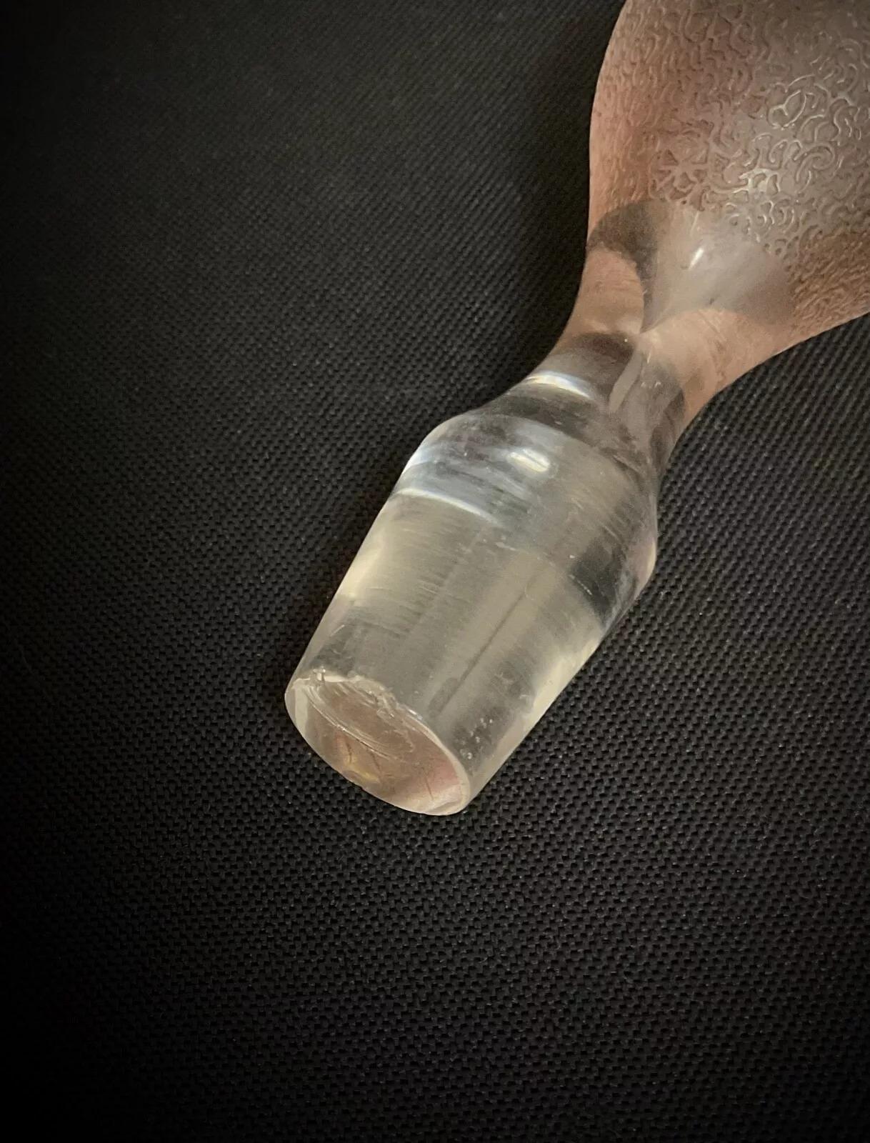 Mid-20th Century Vintage French Spiral Fluted Glass Decanter, 1940s - 2Y578 For Sale