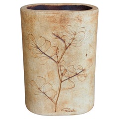 Vaso francese d'epoca in gres di Raymonde Leduc