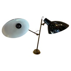 Vintage French Style Brass Dual-Arm Pendant Light
