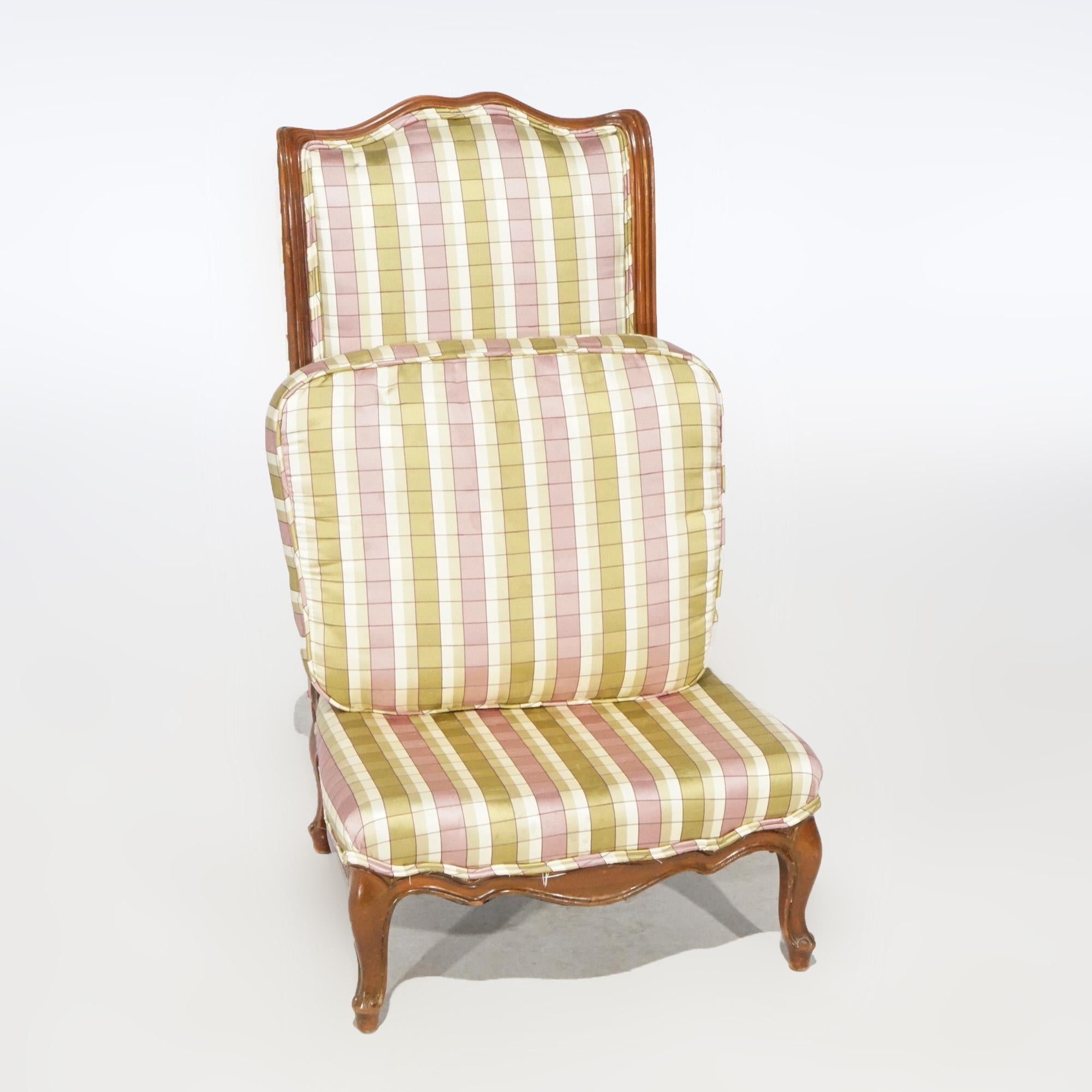 Gepolsterter Sessel im französischen Vintage-Stil für Damen, 20. Jahrhundert (Polster) im Angebot